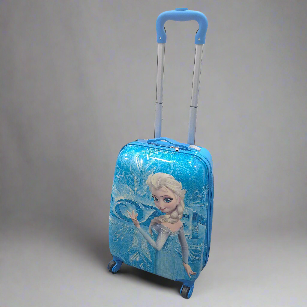 4 Wheels - Kids Travel Trolley - Blue - Frozen