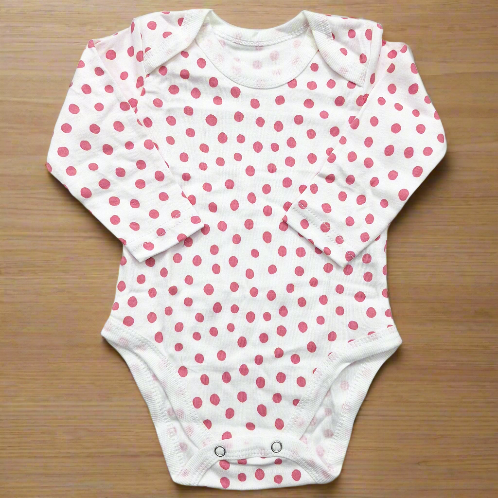 Little Junior - Pack of 5 Long Sleeve Bodysuits - Pink