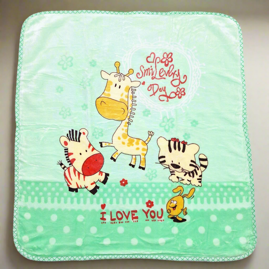 Little Nights - Baby Blanket - Green - Smile Every Day - Medium