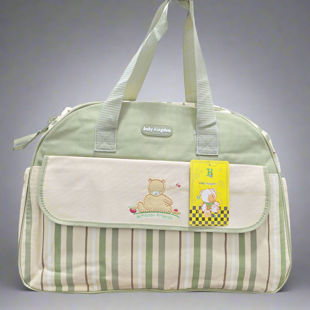 D-Shape Diaper Bag - Stripes