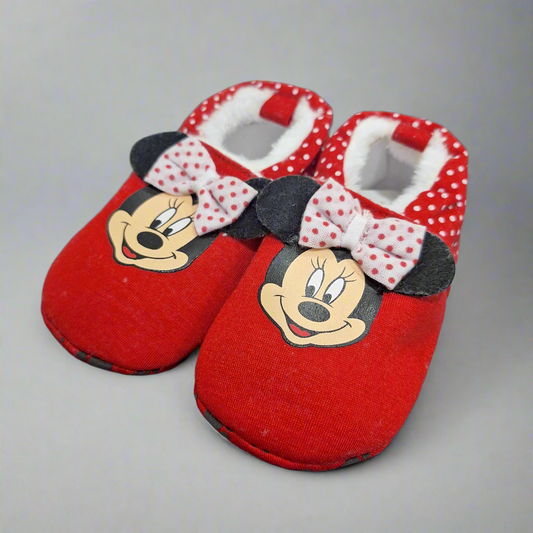 Baby Character Shoe - Red Minnie Mouse