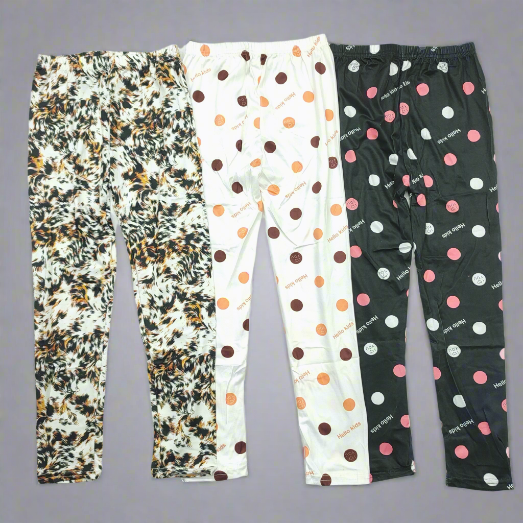 Bundle of 3 - Printed Tights - Design 2 - 6 to 7 Years