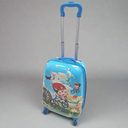 4 Wheels - Kids Travel Trolley - Blue - Bicycle Boy