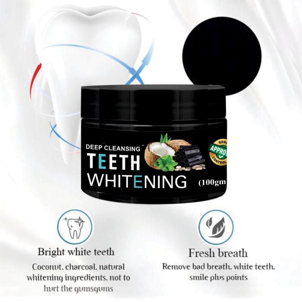 Charcoal Teeth Whitening Powder | Deep Cleansing