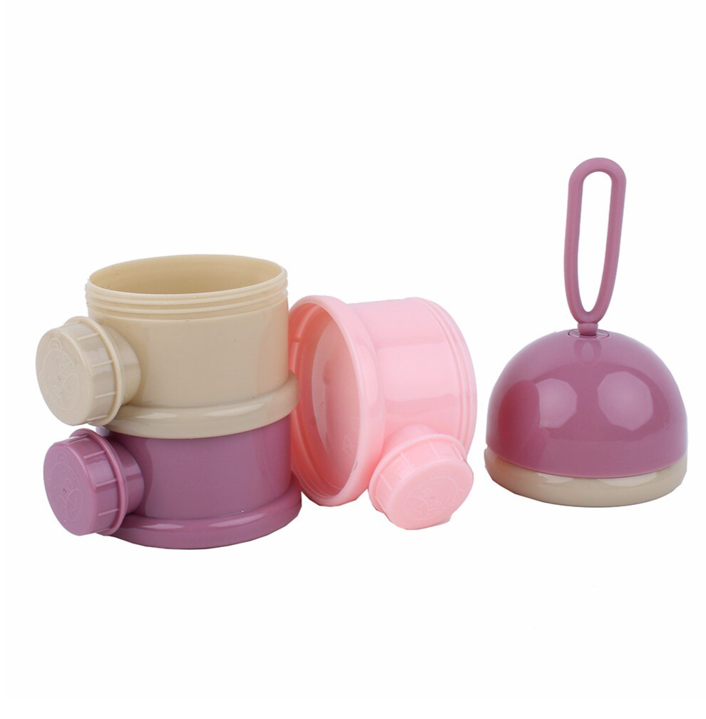 3-Layer Milk Powder Container - Purple