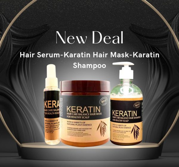 Keratin Hair Mask - Serum & Shampoo