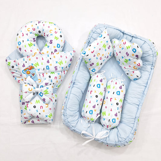 7 Pieces - Velvet Snuggle Bed - Alphabets