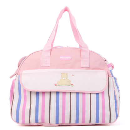 D-Shape Diaper Bag - Stripes