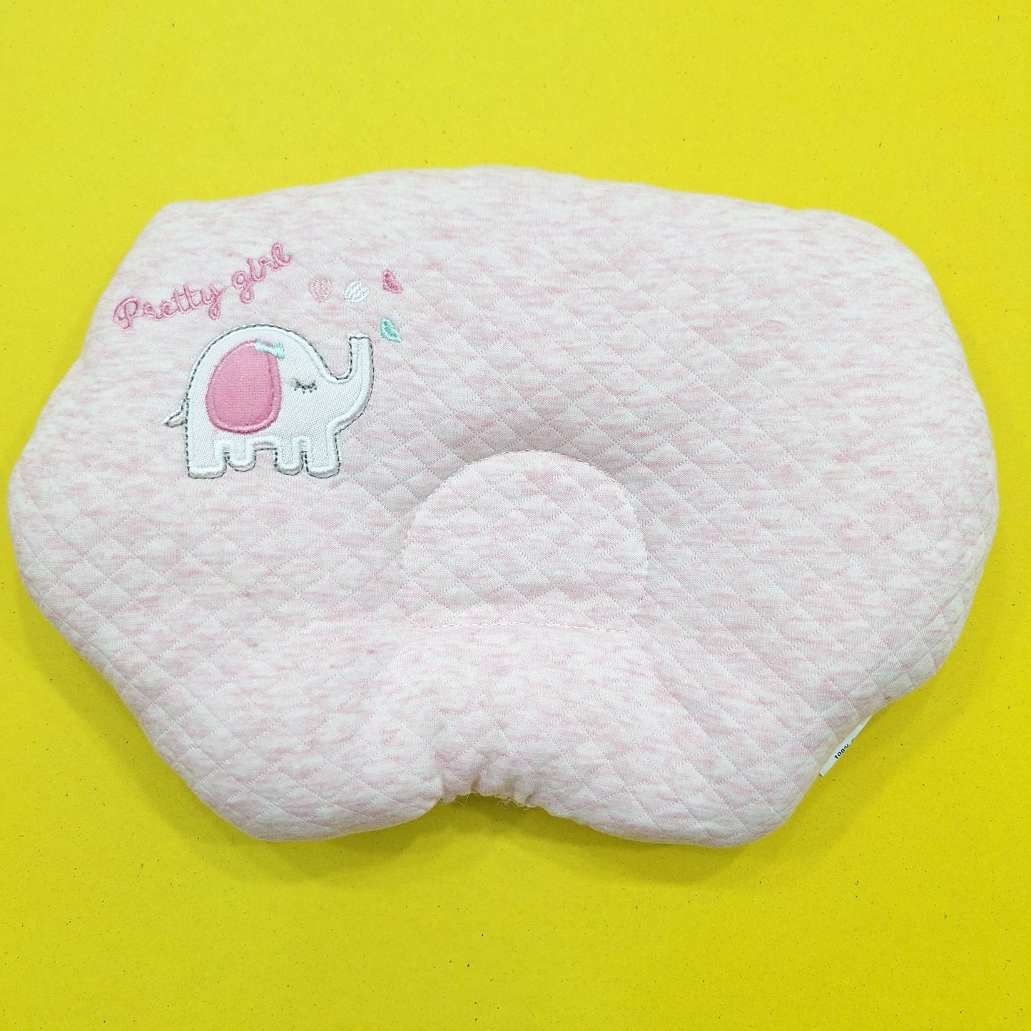 Aifeier Quilted Baby Pillow - Baby Girl Elephant